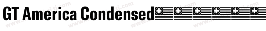 GT America Condensed字体转换